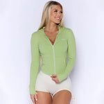 Pchee Bum Zipper Hoodie (Green)