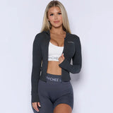 Pchee Bum Zipper Hoodie (Dark Grey)