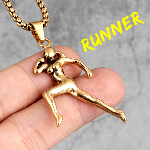 Women's Runner Pendant Necklace