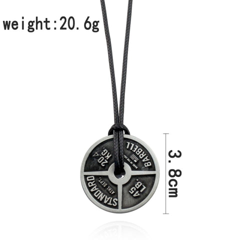 Weight Plate Pendant.