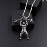 Weightlifters Necklace Pendant